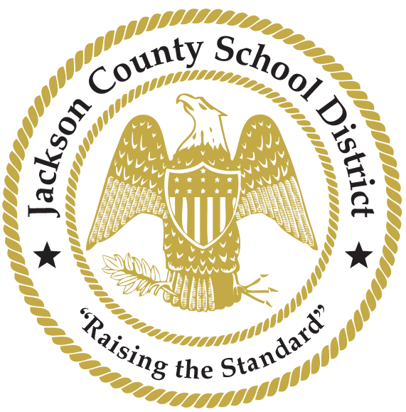 Jackson County School District logo seal in color.